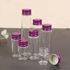 10Pcs 5/7/10/14/18/20/26Ml Tiny Glass Jar Bottles With Aluminium Lid Storage Jar