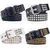 New Rivet Belt for Women Heavy Metal Belt for Men and Women Y2K Belt European and American Punk Rock Jeans