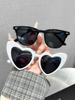 2 шт. Фирменные Солнцезащитные Очки в Форме Сердца Party Glasses Ретро UV400 Свадебные Дорожные Командные Очки