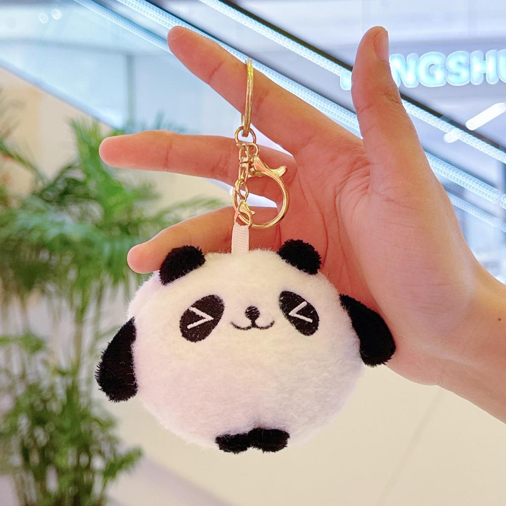 Mini Panda Plush Keychain Doll