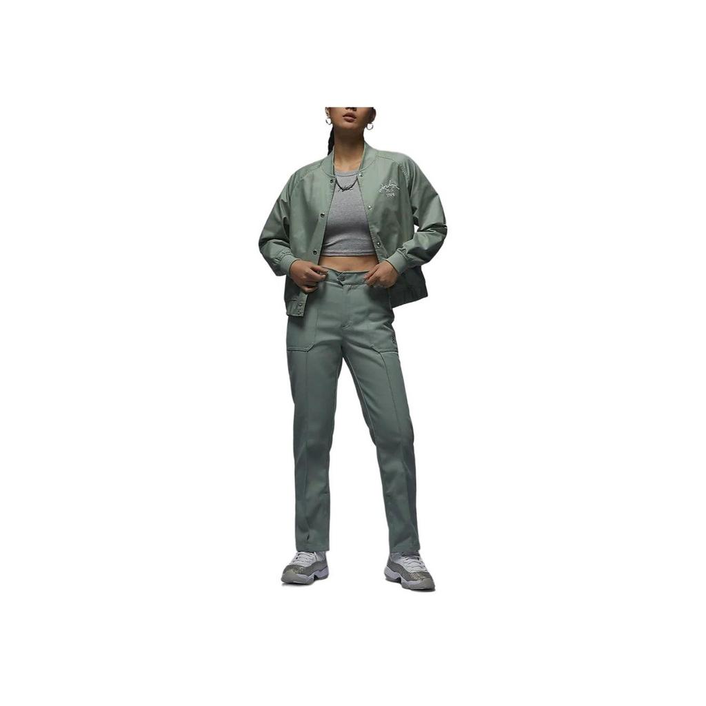 Jordan Однотонная однобортная повседневная куртка с воротником-стойкой и длинными рукавами, женская куртка дымчато-серого цвета FN5787-304