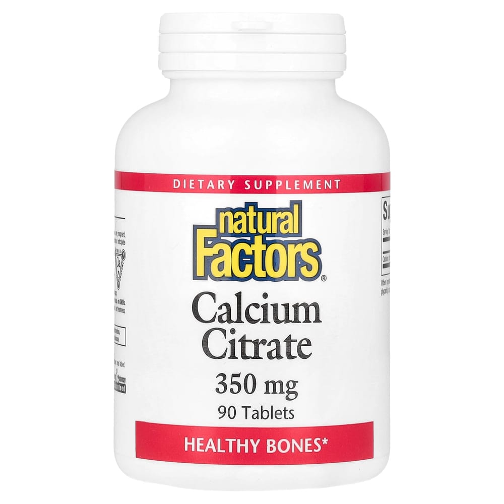 Natural Factors Calcium Citrate 350mg, 90 Tablets