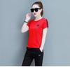 Women's Summer 2025 Cotton Sport Suit: Loose Short Sleeve Top & Cropped Pants Two-Piece Set