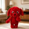 25CM Cute Playful Evil Middle Finger Red Dog Plush Toys Soft Funny Clifford Dog Animal Plushies Doll Kid Birthday Accompany Gift
