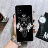 Witch And Cat Colorful Cute Phone Case For Samsung Galaxy A52 A32 A22 A12 A02S A50S A30S A51 A31 AA71 Note 20 Ultra 10 S10 Plus