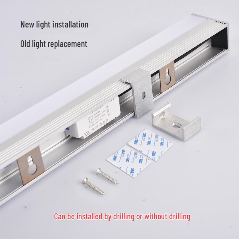 LED Waterproof Anti-Fog Bathroom Mirror Light - Modern, Punch-Free, Long Strip Design for Makeup Mirror or Cabinet Lighting