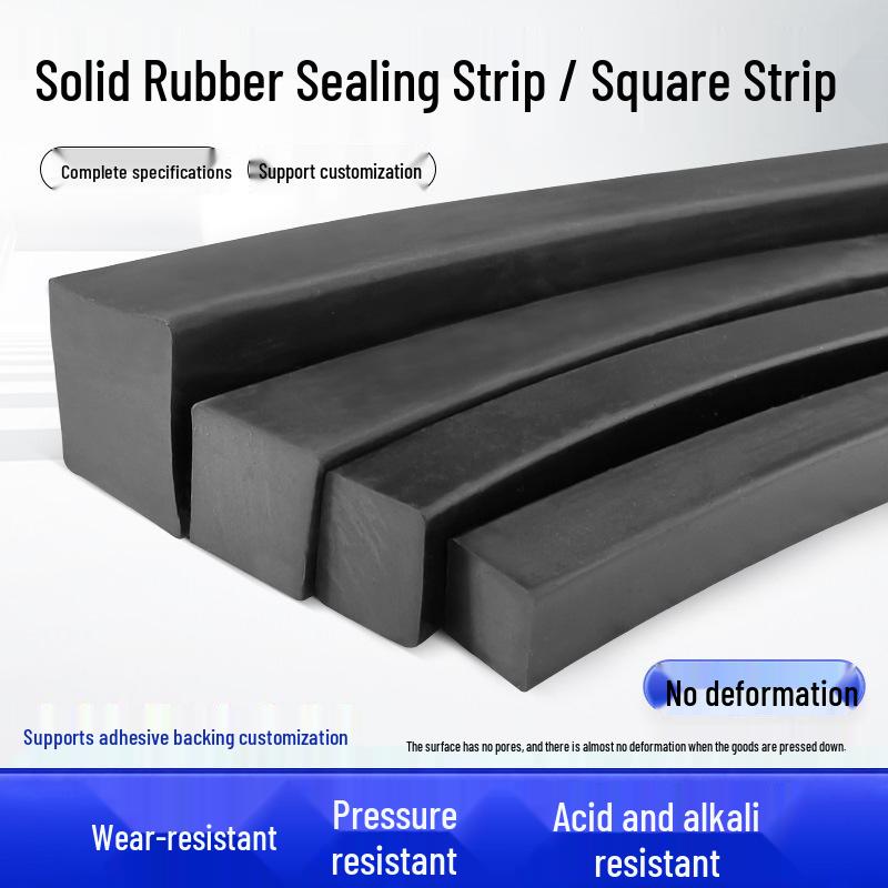 Nitrile Rubber Strip: Oil & Pressure-Resistant Shock Absorbing Glass Pad for Sealing & Joint Support