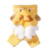 Warm Fleece Pet Pajamas Dogs Cats Winter Four-Legged Outfit Bee Design Soft Cozy