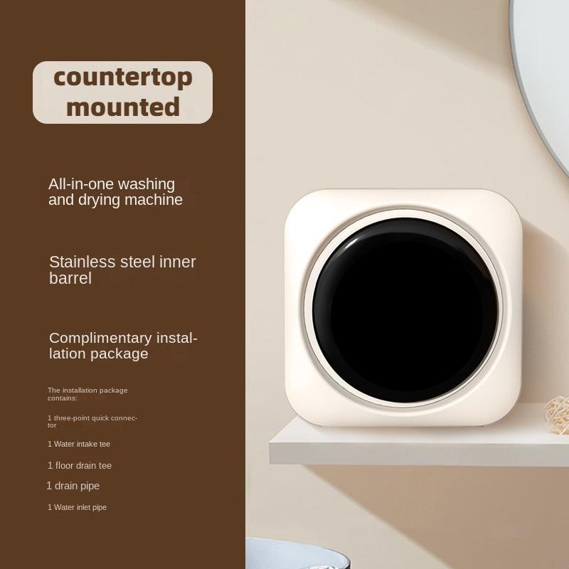 Стиральная машина с одним/двумя барабанами, бытовая стиральная и сушильная машина для мелкого нижнего белья, носков, встроенного типа, настенная, настольная
