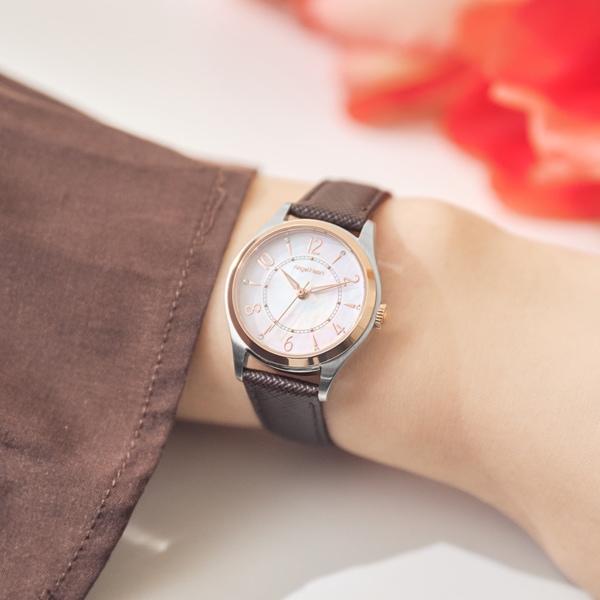 Angel Heart Twinkle Time Women's Leather Belt TT28PS-BK Wrist Watch