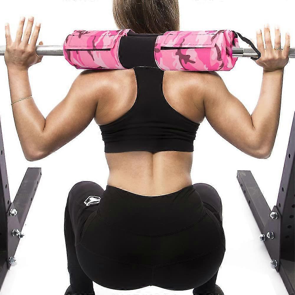 Squat Pad And Hip Thrust Pad For Leg Day, Barbell Pad Stays In Place Secure, Thick Cushion For Comfortable Squats