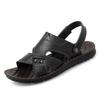 Мужские повседневные пляжные сандалии из натуральной кожи 2023