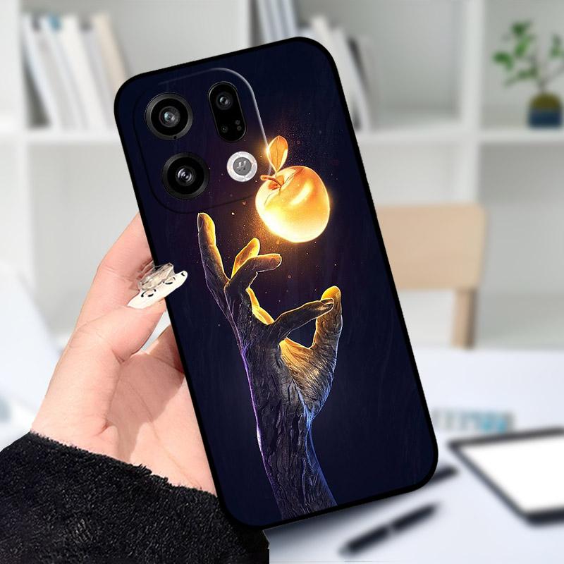 Чехол для OPPO Find X9 X9Pro, мягкий силикон, черный ТПУ, защитная задняя крышка для телефона OPPO FindX9 X 9Pro, ударопрочный бампер