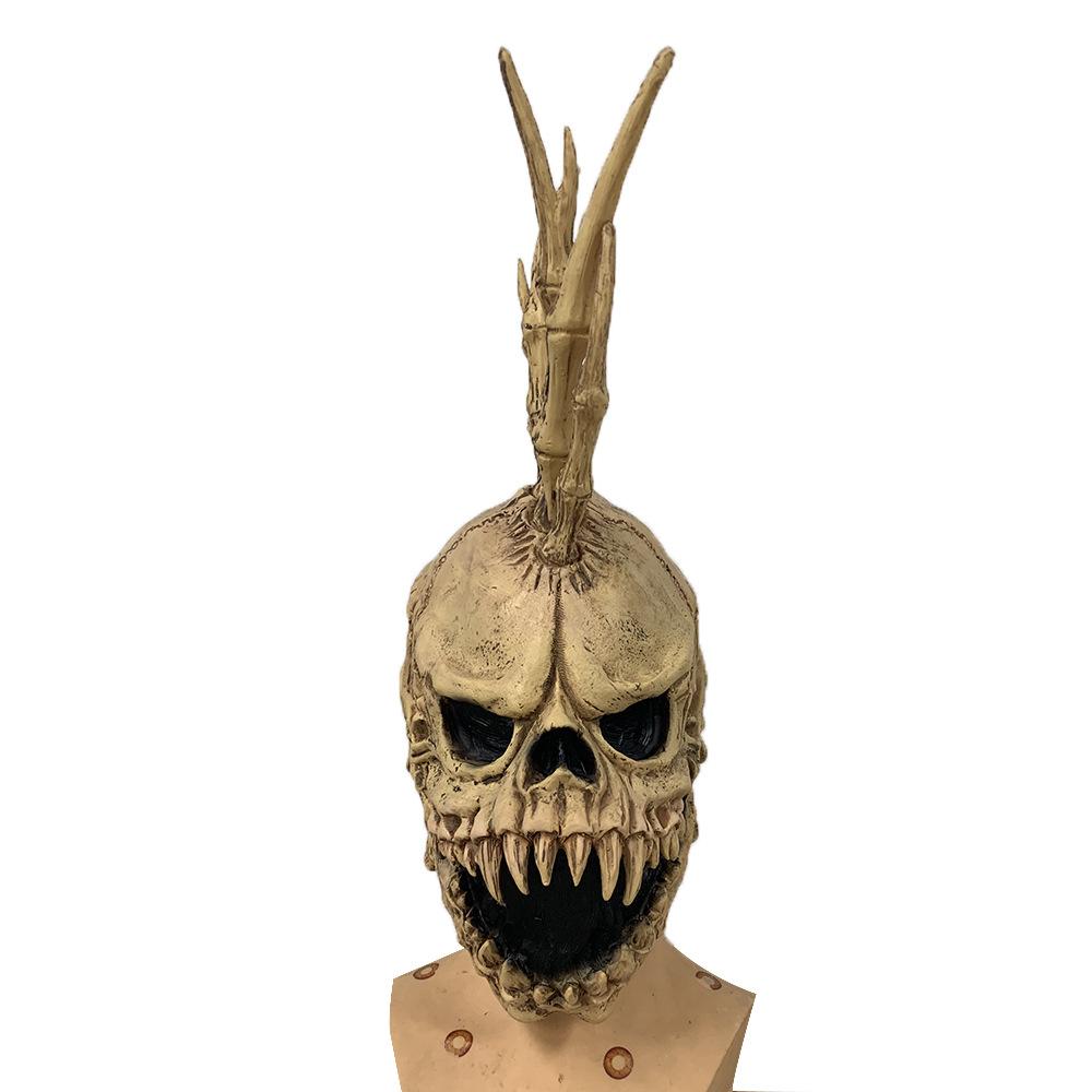 Halloween Horror Skull Mask Hot Sale Scary Zombie Prop Latex Headgear Mask