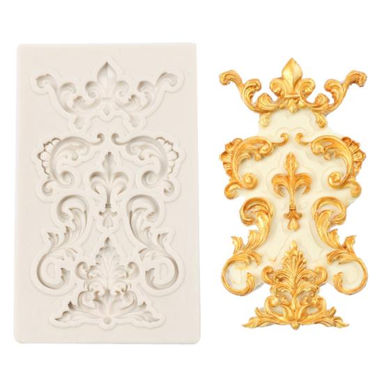 Тисненая силиконовая форма для мастики, торта, шоколада, пасты для лепки, противень для выпечки, инструмент для украшения