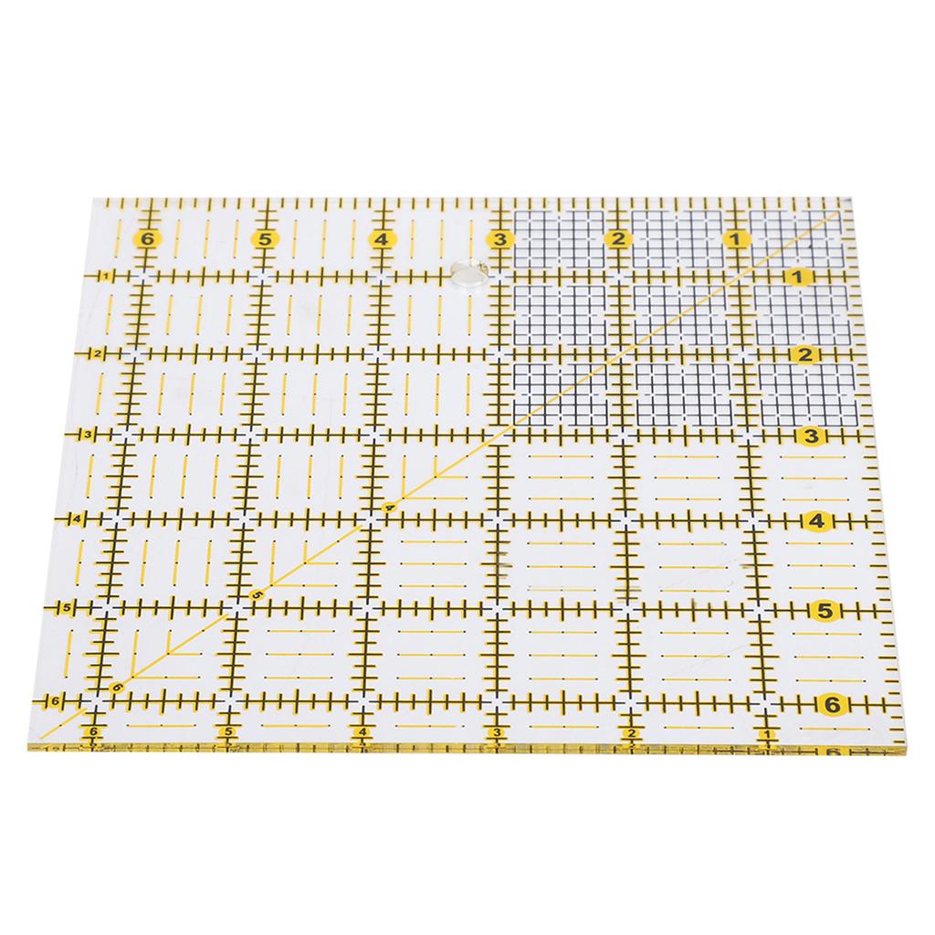 Квадратная линейка для квилтинга Рукоделие Пэчворк Инструмент для шитья Пластиковые демонстрационные линейки 16 X 16см