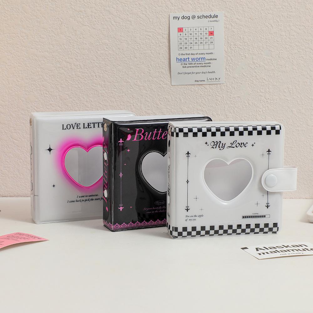 Новый Kawaii Love Heart Butterfly Карманный блокнот Kpop Фотокарта DIY Книга Журнал Дневник Планировщик Пуля Школьные канцелярские принадлежности