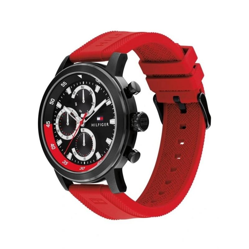 Tommy Hilfiger 1792178 красные Кварцевые Мужские Часы