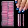 140Pcs/box French Nail Dual Forms Nail Extension Molds Extended Nail Plate  French Manicure Tools