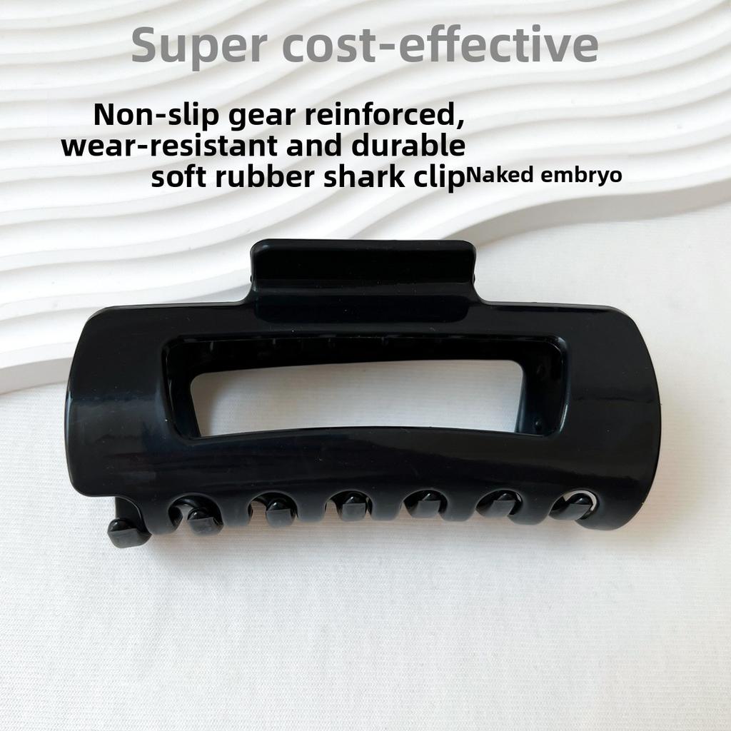 2026 Soft Silicone Square Shark Hair Claw, Gentle No-Damage Hair Clip for Women
