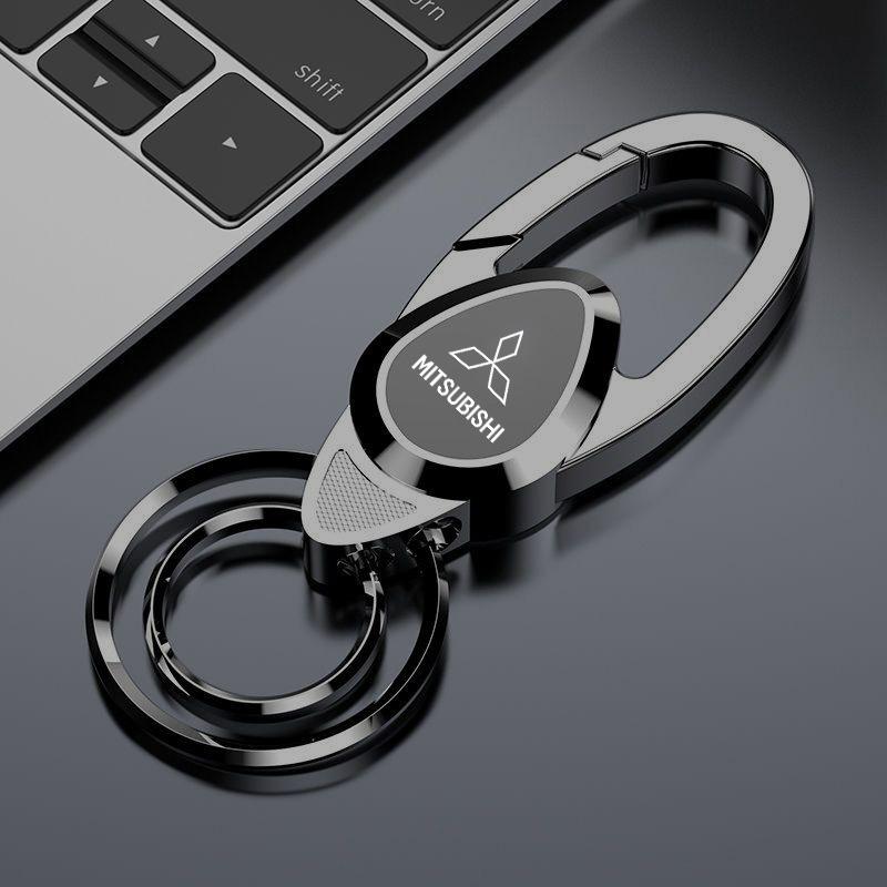 cxmvxd1 For Mitsubishi Models Ralliart New Auto Accessories Car Metal Keychain Business Style Anti loss Key Rings Ideal