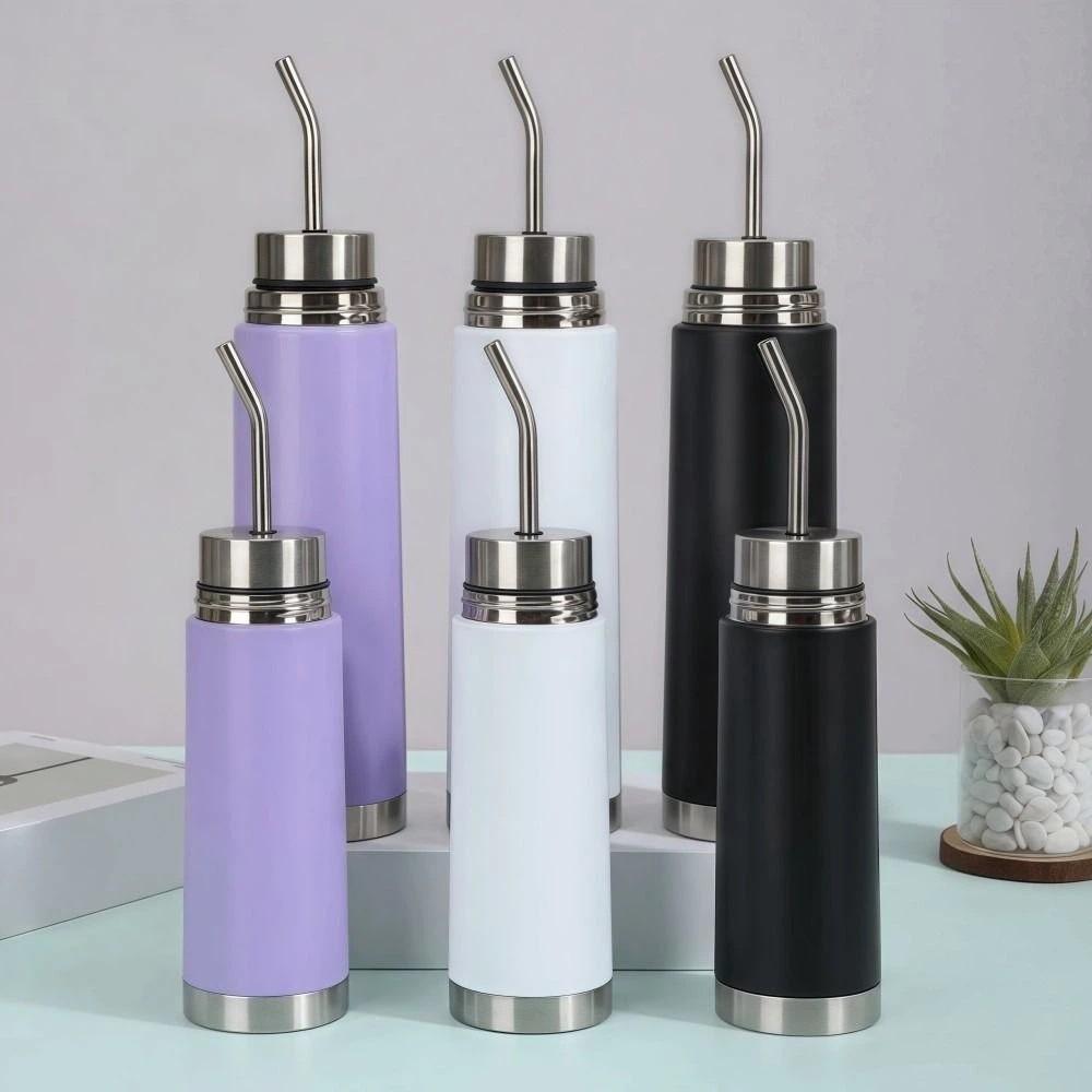 NEW Self-Serving Yerba Mate Bottle 2-in-1 Built-in Straw Thermal Cup Stainless Steel 500ml/750ml Vacuum Cup Unisex