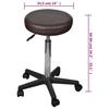 VidaXL Tabouret de Bureau Marron Siège Fauteuil Chaise Pivotant Travail Bar 240473