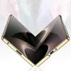 Luxury Plating Painted Glass Case for Samsung Galaxy Z Fold 8 Ultra Outer Screen Glass Protective Cover for Galaxy Z Fold7 Case