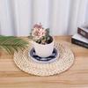 Circular Grid Flower Pot Cushion Elevated Stands - Suitable for Indoor/Outdoor Potted Plant Care, Flowerpot Bottom Cushion Base.