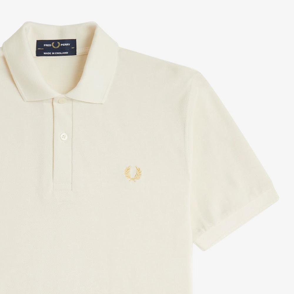 Fred Perry [M3] Оригинальная рубашка Fred Perry - Светлый экрю/Шампанское Afpm2510003-Y82