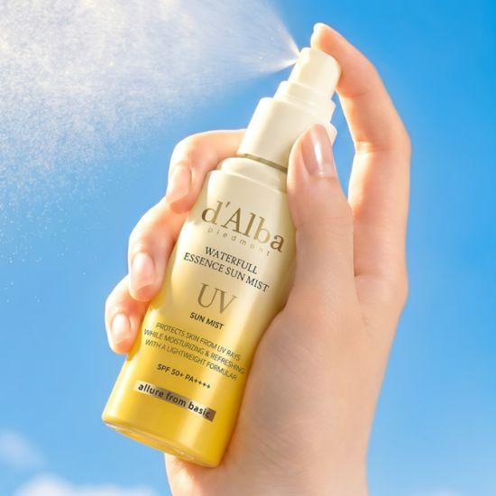 d'Alba Водянистая Эссенция-Мист для Защиты от Солнца SPF50+ PA++++ Увлажняющая UV-Защита 50 мл