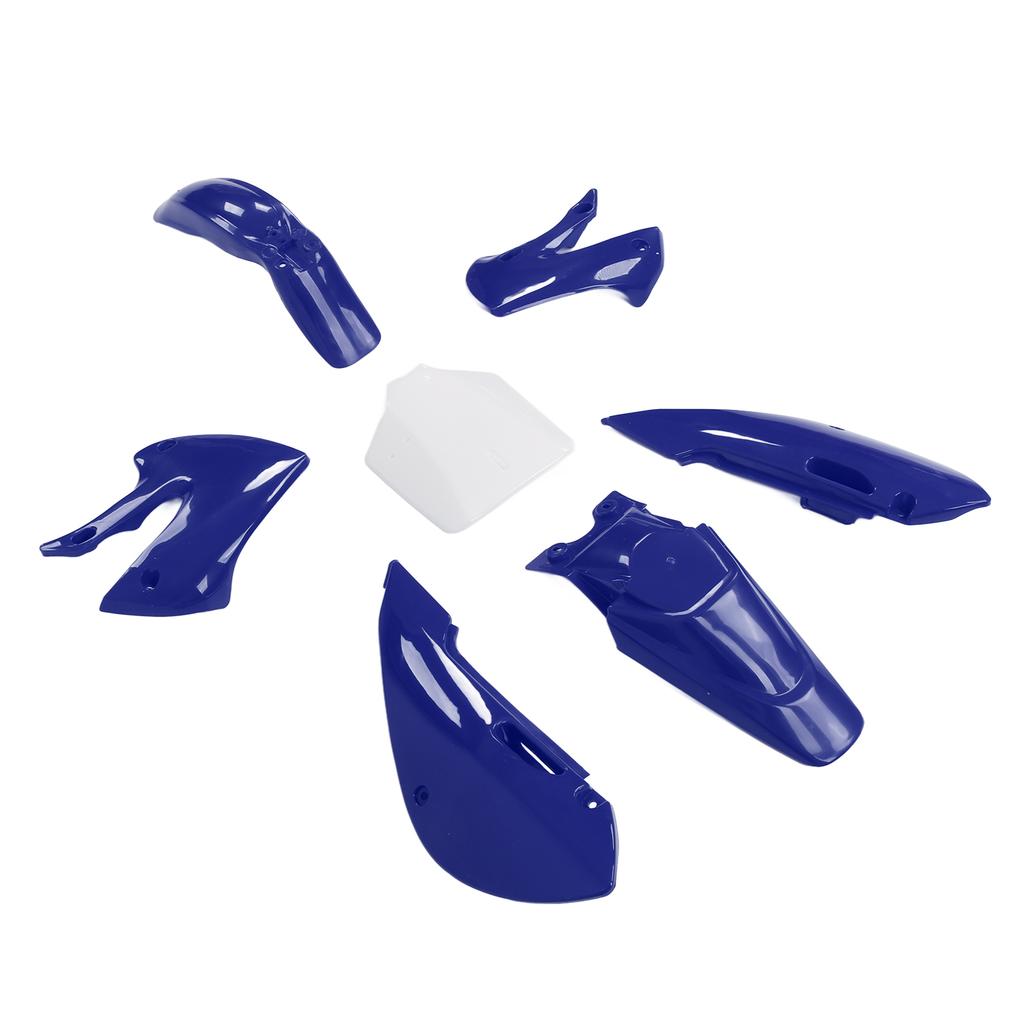 7pcs Dirt Bike Plastic Fairing Kit Body Work Fairing Set Motorcycle Accessories Replacement for KLX110 KX65