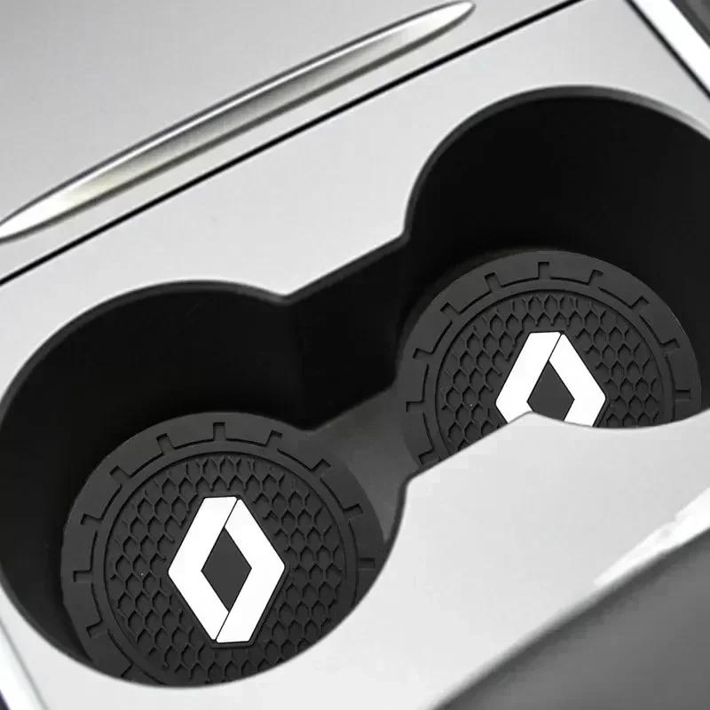 1/2pc Auto Cup Holder Non-slip Mat Interior Car Decoration for Renault Megane 2 Duster Logan Captur Clio Laguna 4 Fluence Kadjar S555
