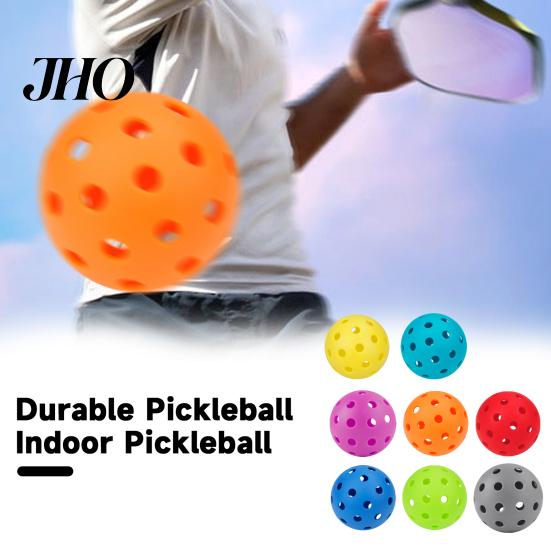 Pickleball Set 3Pcs 40-Holes High Bounce Visibility PE Indoor Outdoor Smooth Flight Tournament Training Practice Ball Accessories