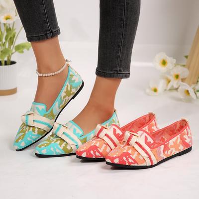 2025 Женская обувь Лоферы Балетки Остроносые Босиком Слипоны Повседневные Низкий каблук Роскошный бренд Женская обувь Новинка Бабочка