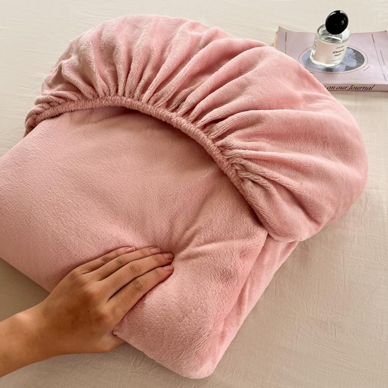 Мягкий плюшевый теплый чехол для матраса, зимний бархатный материал, простыня на резинке, утолщенный теплый чехол для матраса, несколько размеров