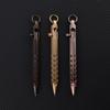 Portable Brass Pen Medium Point 1.0mm Bolt Action Signature Pen Retro Smooth Writing Ballpoint Pen