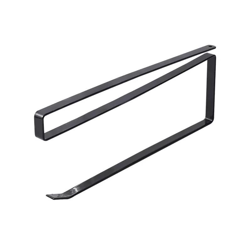 Кухонный держатель для бумажных полотенец, пищевой пленки и тряпок без сверления - Подвесная стойка для хранения из кованого железа