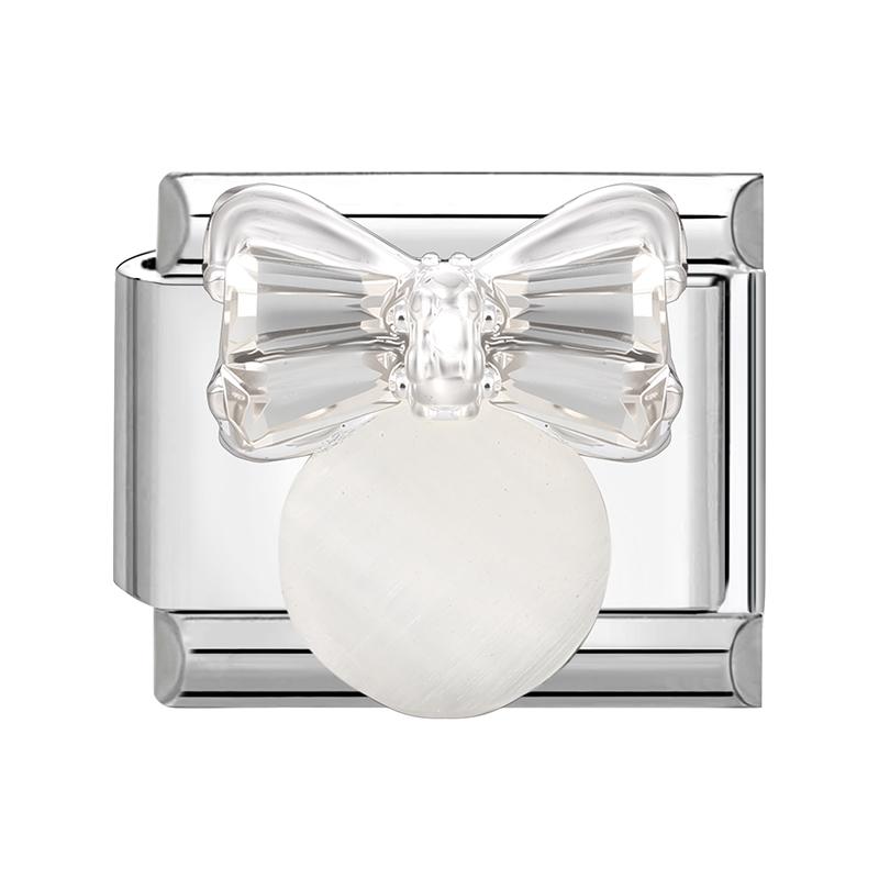 Shiny Colorful Crystal Butterfly Bow Knot Heart Italian Charm Links Fit 9mm Stainless Steel Bracelet Women Y2K DIY Making Gift