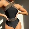 Women One-piece Swimsuit Sexy Backless High Elastic Swimsuit Bikini