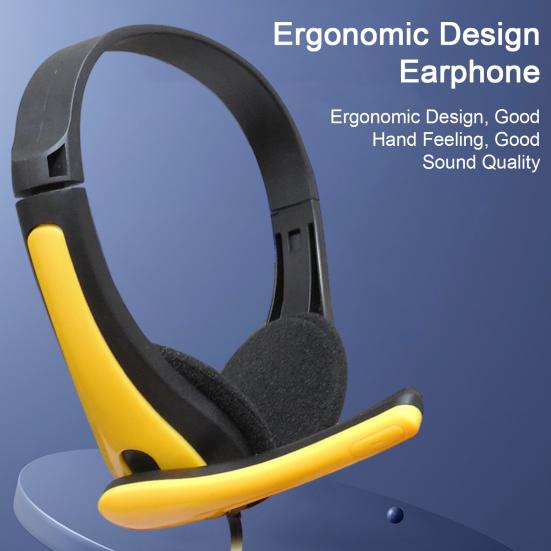 Проводная USB-гарнитура с микрофоном, чистый голос с шумоподавлением, звук Hi-Fi, идеально подходит для звонков