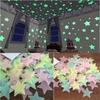 100Pcs/Set Glow In The Dark Luminous Wall Stickers DIY Wall Art Stickers  Kids Baby Room Decoration
