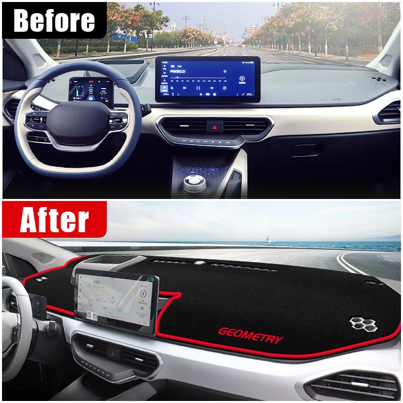 Для Geely Geometry A 2019 2020 2021 2022 2023 крышка приборной панели автомобиля, защита от света, солнцезащитный козырек, коврики с защитой от ультрафиолета, нескользящие коврики