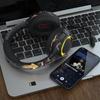 Беспроводные наушники Bluetooth 5.1 с шумоподавлением, игровая гарнитура с HD-микрофоном, светящаяся гарнитура, поддержка наушников TF Play для игрового ноутбука