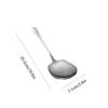 Stainless Steel Large Stainless Steel Rice Spoon Ergonomic Metal Serving Spoon Kitchen Flatware Salad Serving Utensils For Pasta