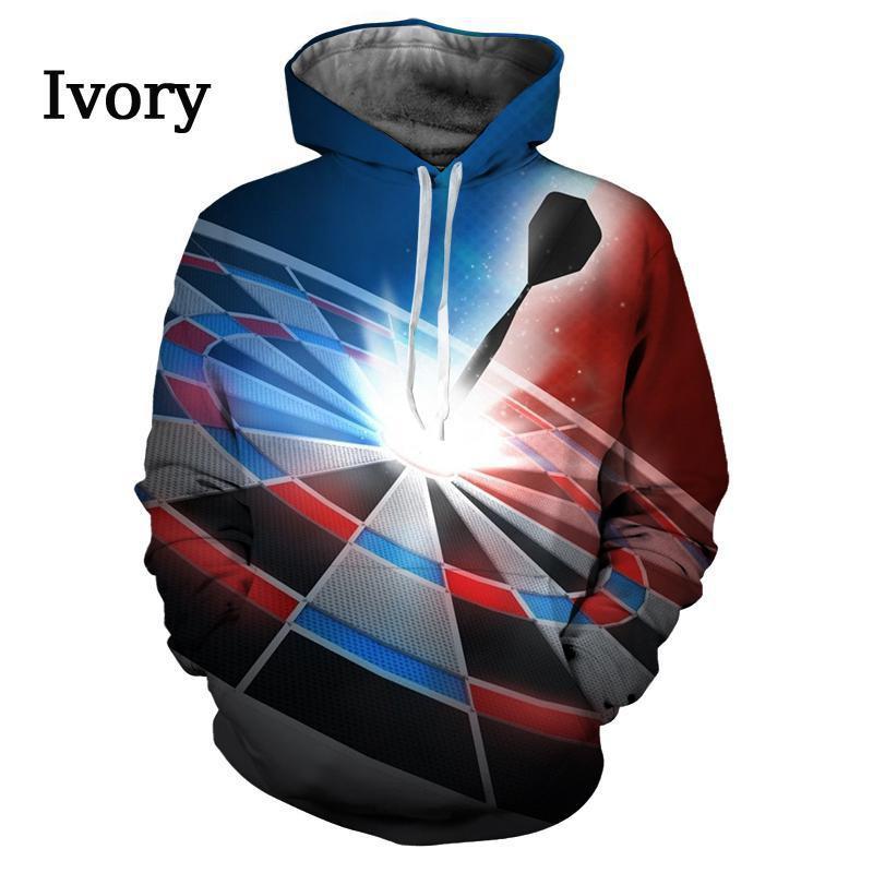 3D-печать, ориентированная на игру в дартс, лучший мужской модный тренд, индивидуальный повседневный спортивный пуловер с капюшоном