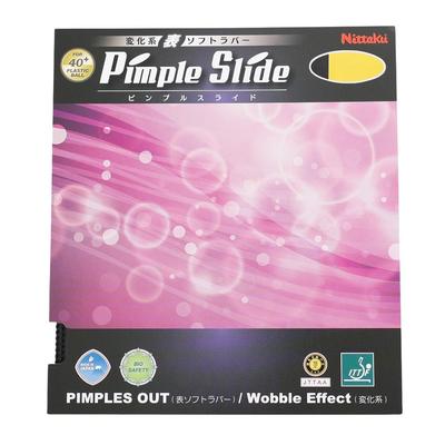 Накладка для настольного тенниса Nittaku Pimple Slide, Топ Софт, Разнообразный тип, NR-8568, Черная, Средняя