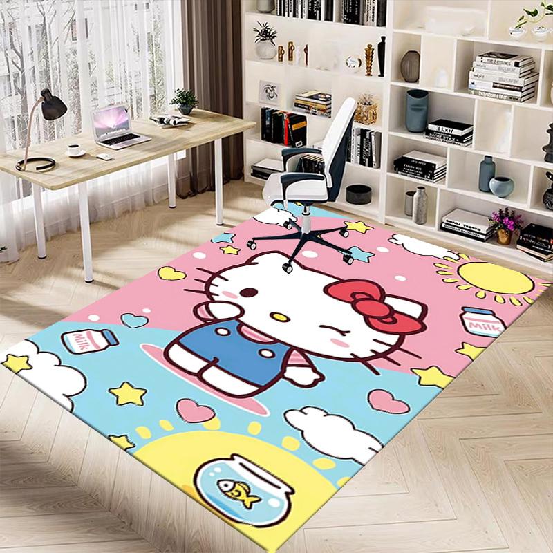 1 шт. Коврик Hello Kitty Молочный Ковер Офисный Ковер Уличный Коврик Домашний Декор Ковер для Зоны Праздничный Подарок