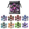 Dice DND Game Dice Role Dice Mixing Colours Dice Set With Bag 9 Different Styles Available For Portable Toys DND RPG TRPG Games