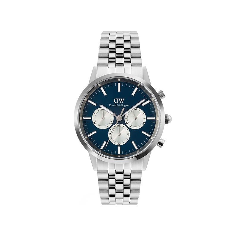 Daniel Wellington Watch Quartz Movement Stainless Steel Strap White Dial Men's Watch Men's Watch Glacier White Panda DW00100872